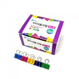 [PEACE] Double Binder Clips Extra-Small 15mm | 100 Clips per Box | High-Carbon Spring Steel | Rust-Resistant & Precision Grip | Made in Korea